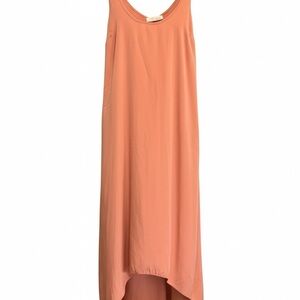 Lush Coral High-Low Tank Maxi Dress